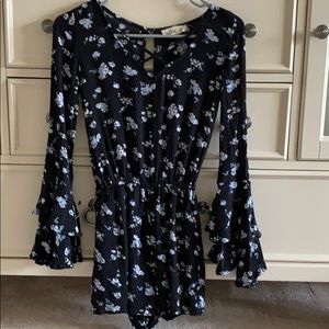 Black long sleeve romper